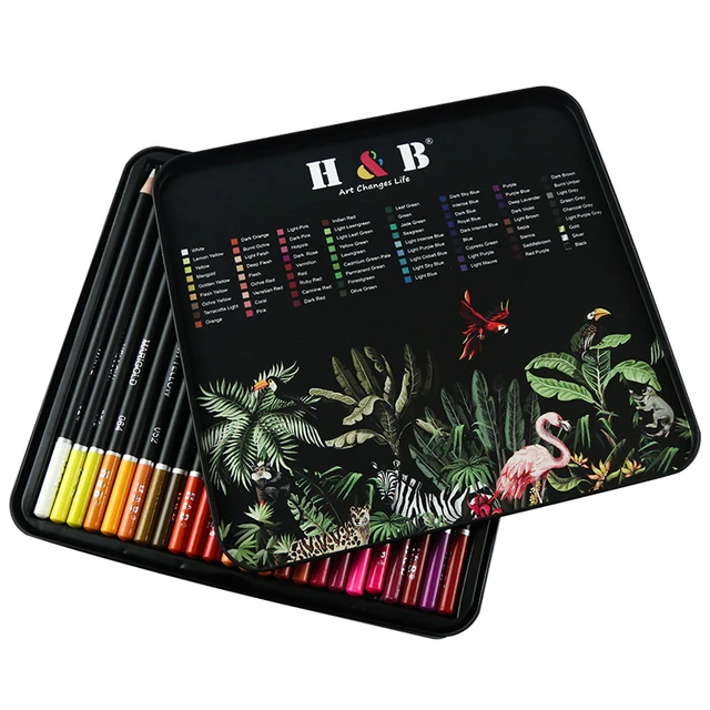 H&B Oily Color Pencil Set Professional 72/96/120pcs Drawing Pencils for Kids  with Storage Bag Gift Sketch Painting Art Supplies - AliExpress