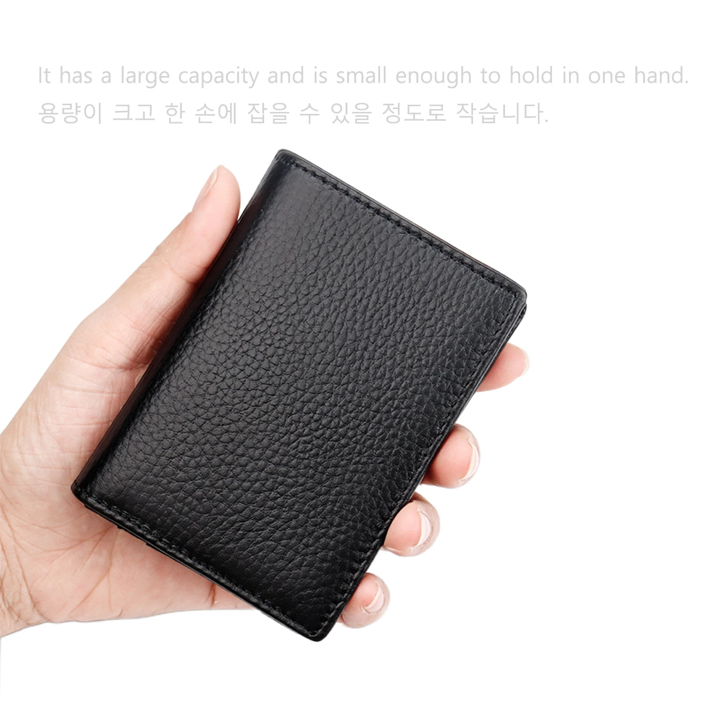 천연 가죽 비즈니스 스타일 카드 케이스, 럭셔리 리치 패턴, 대용량 보관 카드 케이스, 지지대 맞춤형 카드홀더