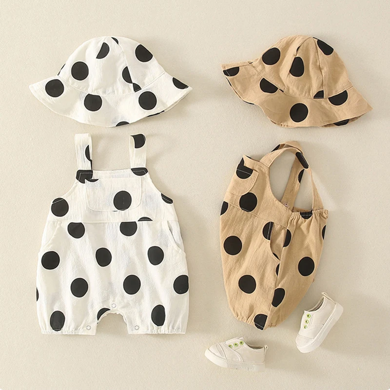 Cute Dots Baby Girls Jumpsuit Romper Summer Outfit