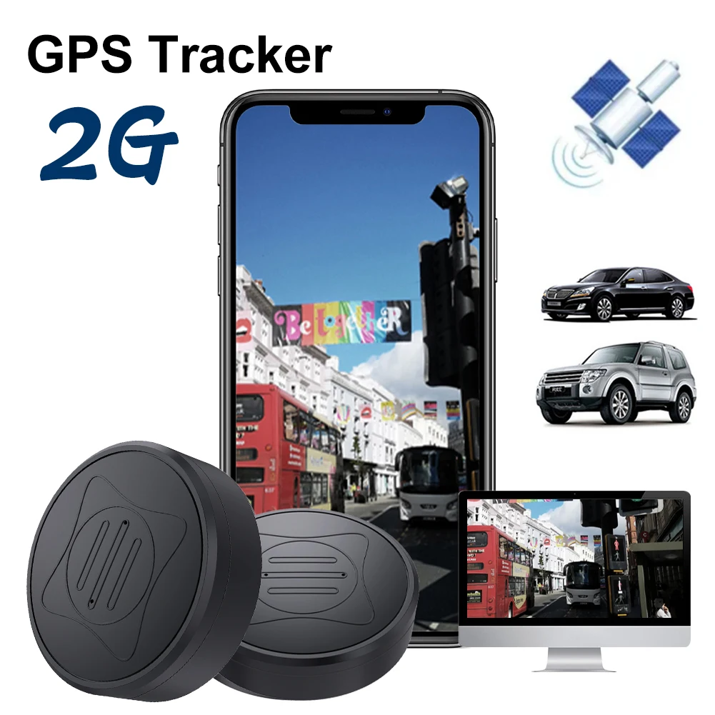 Mini GPS Tracker Strong Magnetic Mount Real Time Tracking Device Rechargeable Anti-Lost GPS Locator for Kid Pet Motorcycle Truck