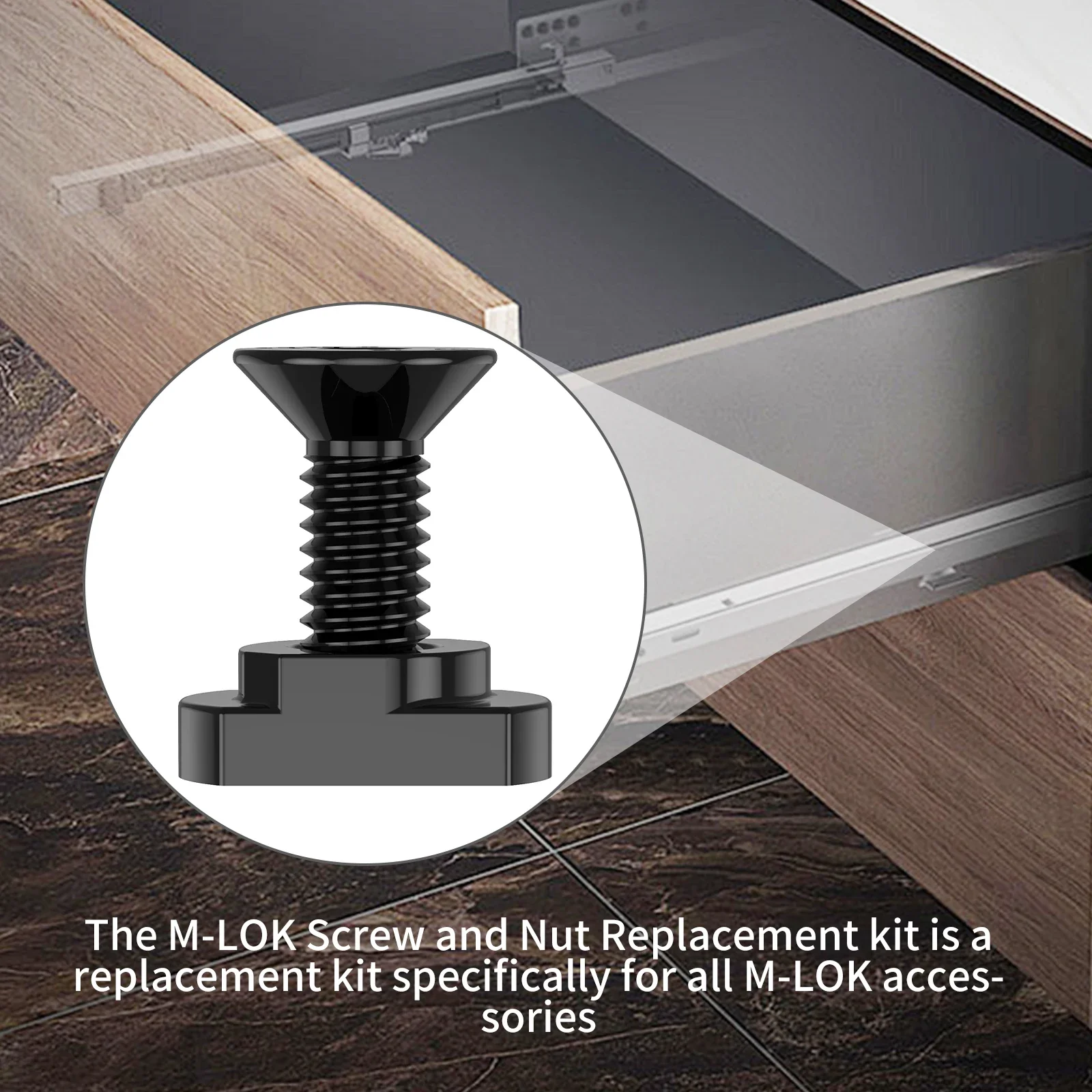 M4 M-LOK screw and nut replacement set 40Pairs screw bolt nut set screw washer nut kit for MLOK Rail Airsoft Rifle Hunting Gun Accessories