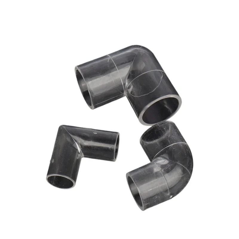 16mm 20mm 25mm Transparent Acrylic 90 Degree Elbow Connector Water Pipe Connector Aquarium Fish Tank Accessories 1 Pcs