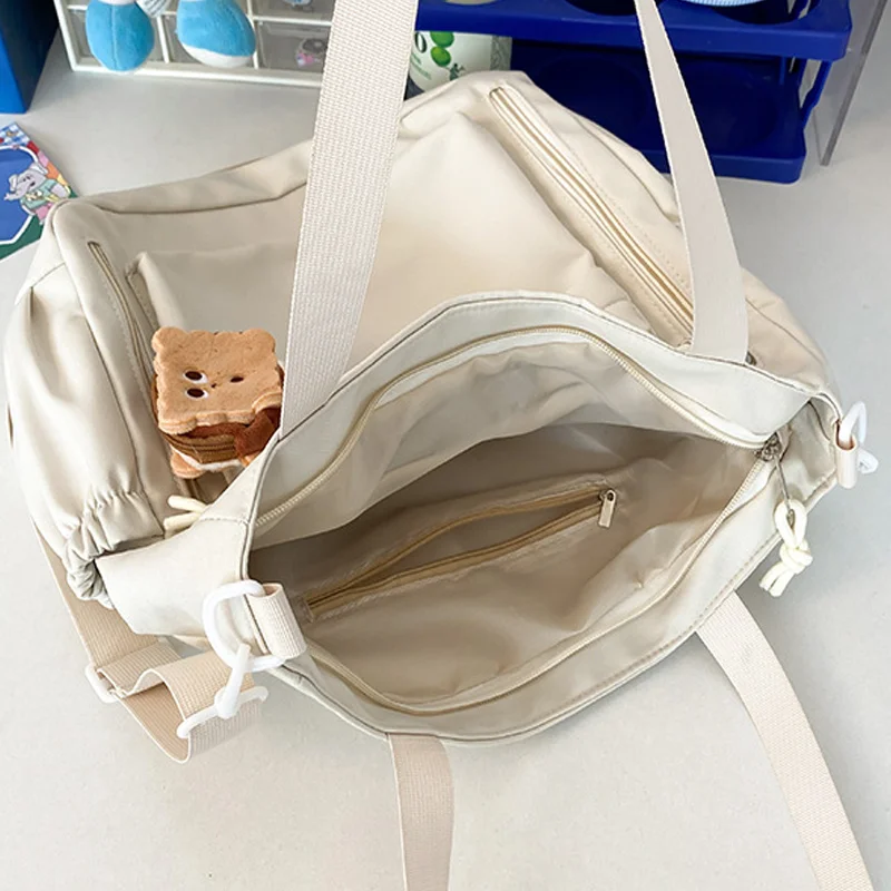 Korean Women's Shoulder Bags Multiple Pockets Cute Crossbody Bag For Students' School Handbags With A Small Wallet