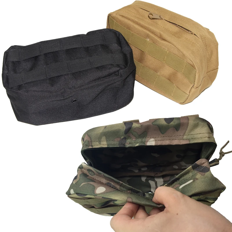 Borsa Tattica Con Zip - Organizer EDC Per Attrezzi, Snack, Accessori - Gancio Per Zaino, Giubbotto - Foto 5