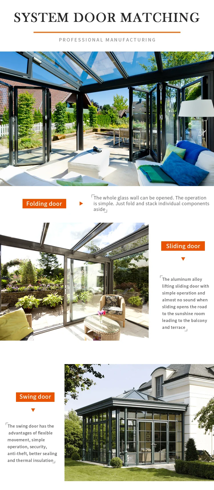 Description Picture 6 of itemHigh quality glass house prefabricated house triangle balcony house garden room
