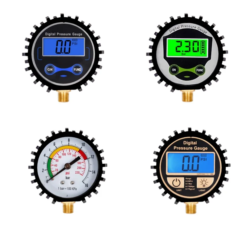 

0-200PSI Digital Tyre Tire Air Pressure Gauge LCD Manometer Pressure Gauge With LED Light For Car Truck Motorcycle