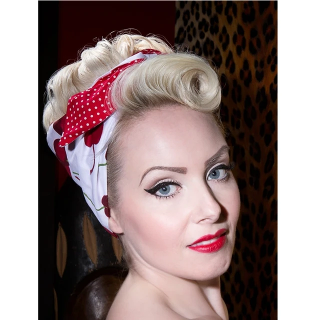 Bandeau Vintage Style Pin-up Pour Femmes, Vintage, Années 50, Blanc,  Cerise, Pois, Patchwork, Nœud, Rockabilly, Bandana, Écharpe Pour Cheveux,  Accessoires - Accessoires Coiffure Femme - AliExpress