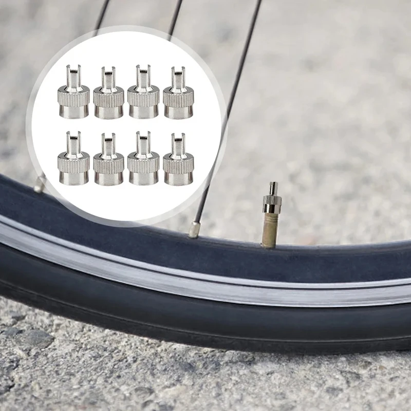 50Pcs Slotted Heads Valve Stem Caps Leak-Proof Metal Slotted Slot Valve Caps Tire Air Dust Cover Accessories