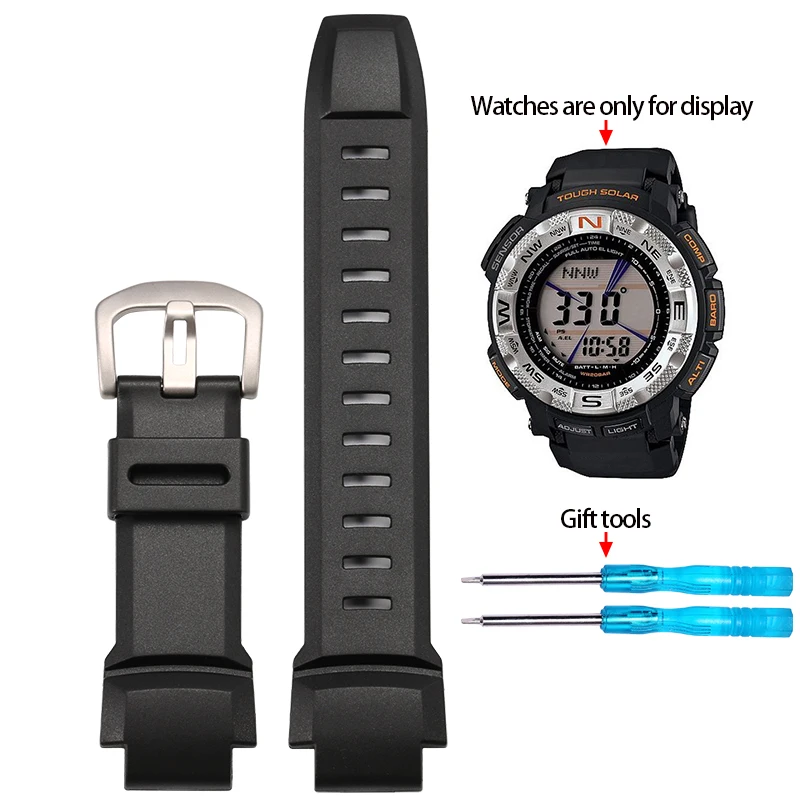 Waterproof Rubber Silicone Watch Strap for Outdoor Adventure Watches