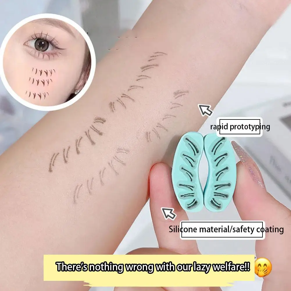 

Eyelash Seal DIY Lower Lash Extension Stamps Silicone Makeup Tool For Beginner Convenient Natural Simulation Mascara Sticke G5S9