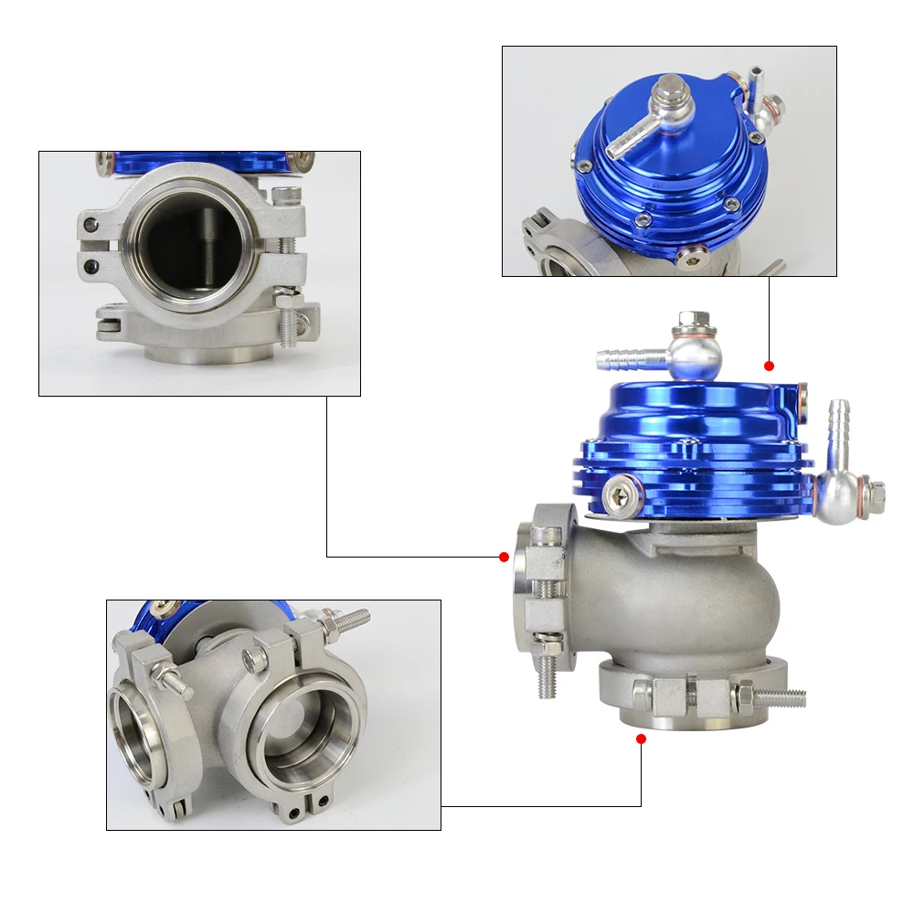 38mm External Wastegate V-Band Flanged Turbo Waste Gate Supercharge Turbo Manifold VR5831