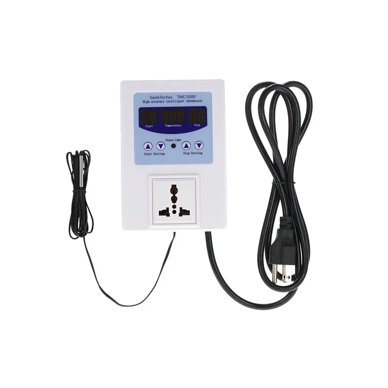 TMC-1000 AC110-240V Digital Temperature Control LED Display Temperature Controller With Heat/Cooling Control Temperature Socket