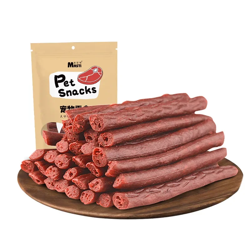 Pet Snacks Dog Snacks Fragrant Soft Beef Strips Balanced Nutrition Teeth Grinding Cleaning Dog Training Reward 500g