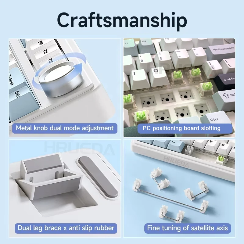 AULA F75 OEM RGB Customized Hot-Swap PBT 75% 80 Keys Bluetooth 5.0