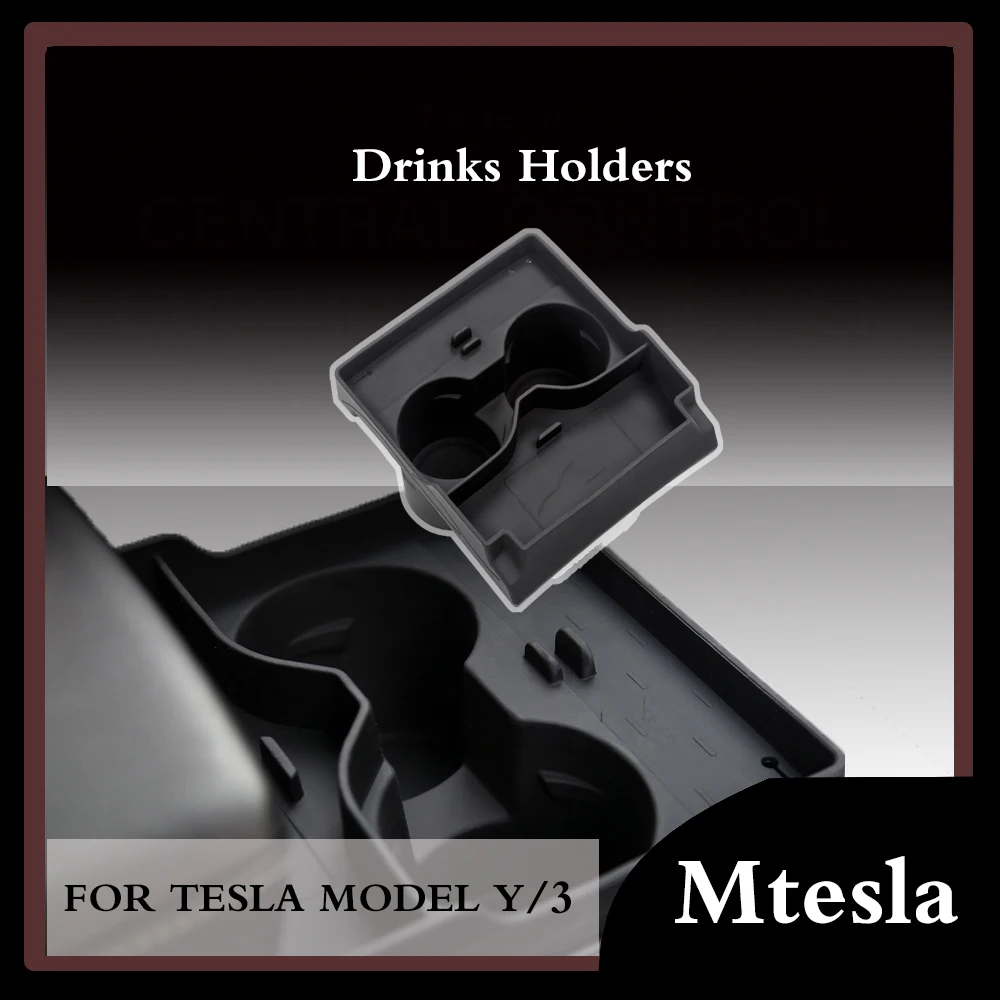 

4 в 1, подстаканник для центральной консоли Tesla Model 3 Y 2023