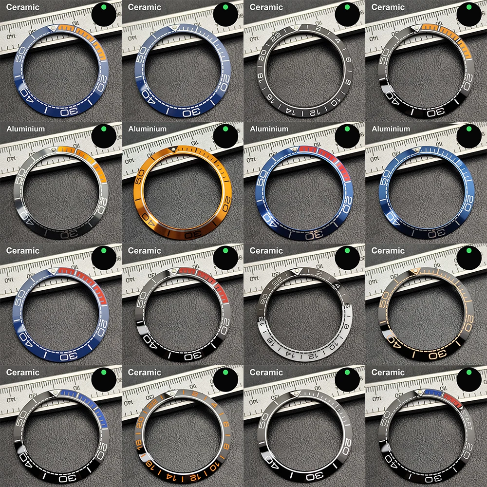Enhanced Sloped Ceramic Aluminum Watch Bezel Ring Replacement