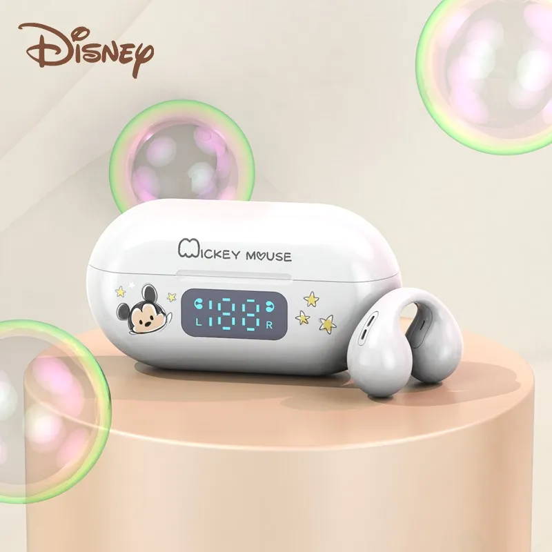 

Disney Original H11 Clip Earphone Bluetooth V5.1 HiFi Sound Wireless Headphones Long Standby Heavy Bass Ear Hook Headset 2023