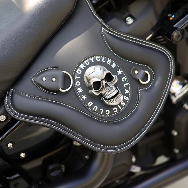 Harley Exhaust XMMT Leather Heat Shield Deflector Universal