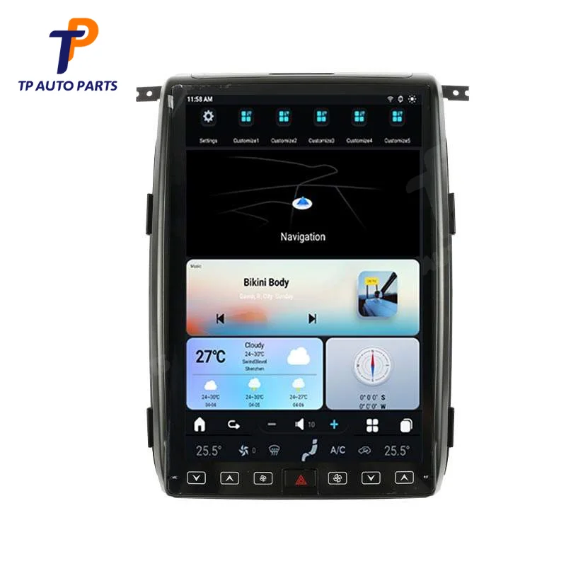 

Vertical Screen Car Android Radio Panel For Ford F150 2013 2014 Car Stereo Audio DVD Stereo Player GPS Navigation Carplay Unit