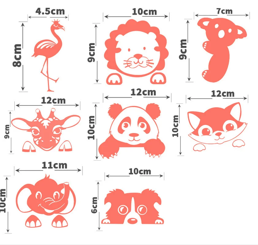 Pink Fluorescent Fairy Moon Stars Kid Home Hint Decoration Toys Luminous Paint Cartoon Switch Wall Sticker Glow In The Dark Cat
