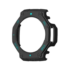 Smart Watch Protective Cover Case - Durable Shell Frame - Amazfit T - rex 3 (Black blue)