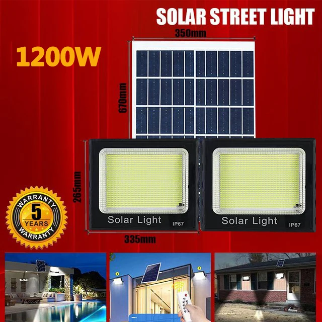 solar torch lights Solar Outdoor Flood Light Remote Control Solar LED Solar Panel IP65 Waterproof Street Light solar wall lights outdoor Solar Lamps