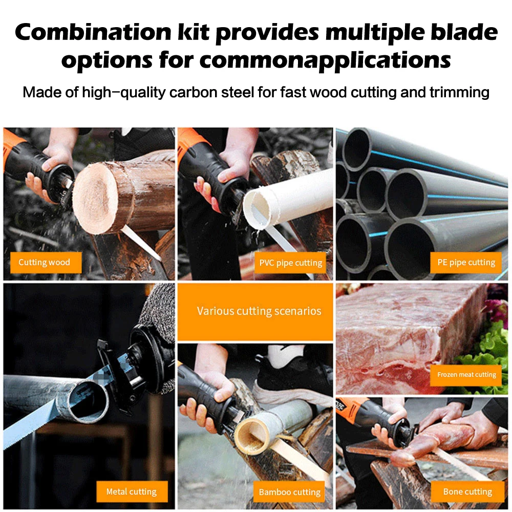 Jig Saw Blade Set HCS Assorted Blades Fast Cut Down Saw 40Pcs T118A/T101AO/T101BR/T111C/T144D Woodworking Tool Blade