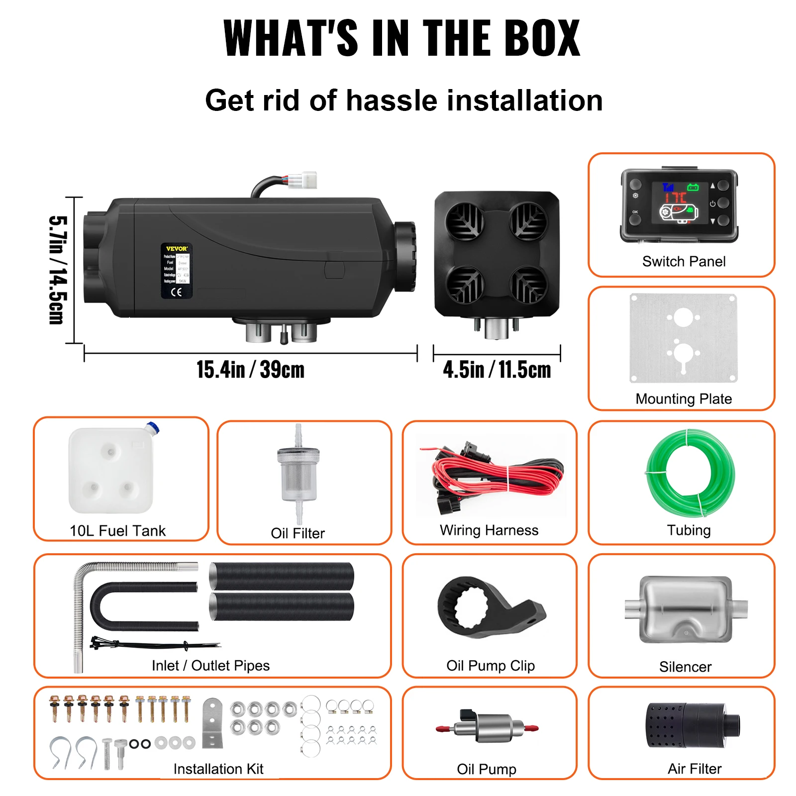 Vevor Chauffage de Stationnement Diesel de 8kw #Chauffage #vanlife