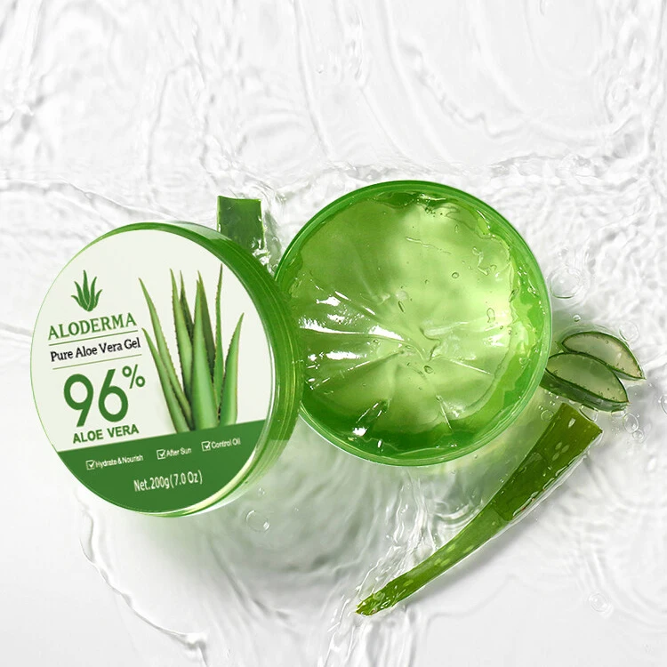 ALODERMA Natural Organic Pure Aloe Vera Gel 200g Moisturizing Cream Sunburn Aloe Gel Natural Safe Sleeping Mask Soothing Lotion пенка для умывания ecolatier organic aloe vera очищение