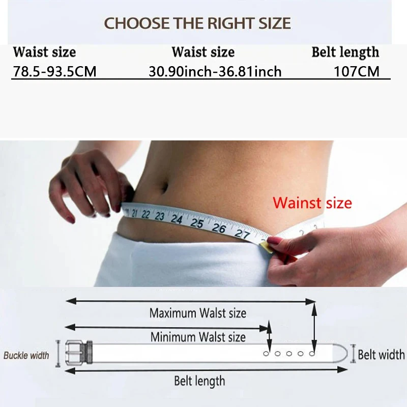 Women’s Designer Belts Luxury Fashion Belts for Women Black White Brown Women's Trousers Jeans Belt Dress Belt Waist Belt CY08 - 6