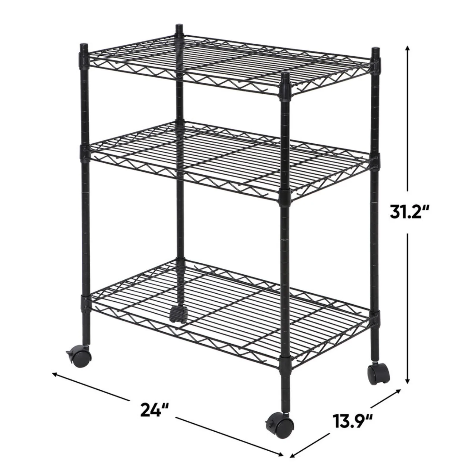 US 3/4/5-Tiers Metal Storage Rack Wire Shelving Unit Heavy Duty Storage Shelves