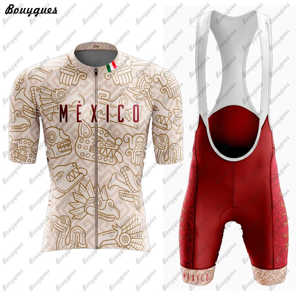 New Mexico Men Triathlon Team Short Sleeve Cycling Jersey Sets Maillot Ropa Ciclismo Outdoor sports Bicycle Clothing Bike Shirts