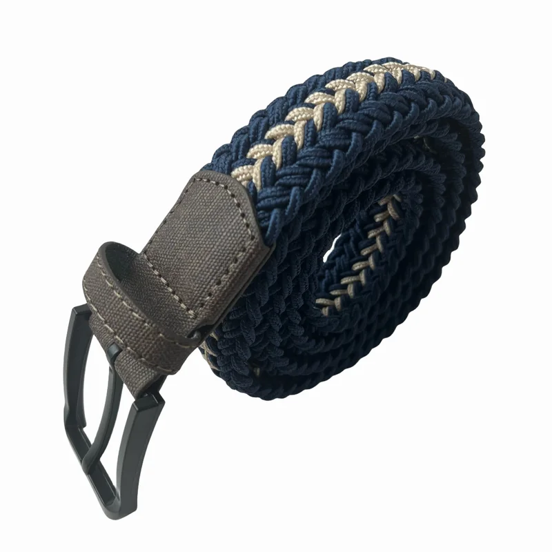 1 PC Golf Braid Stretchy Belt Men's & Women's Colorful Casual Canvas Elastic For Jeans