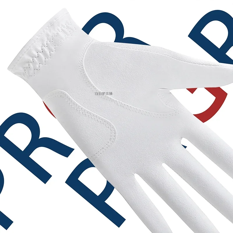 Korea Japan Golf Gloves Ladies Microfiber Cloth Wear-Resistant Sports Printed Anti-Slip Breathable#220248737