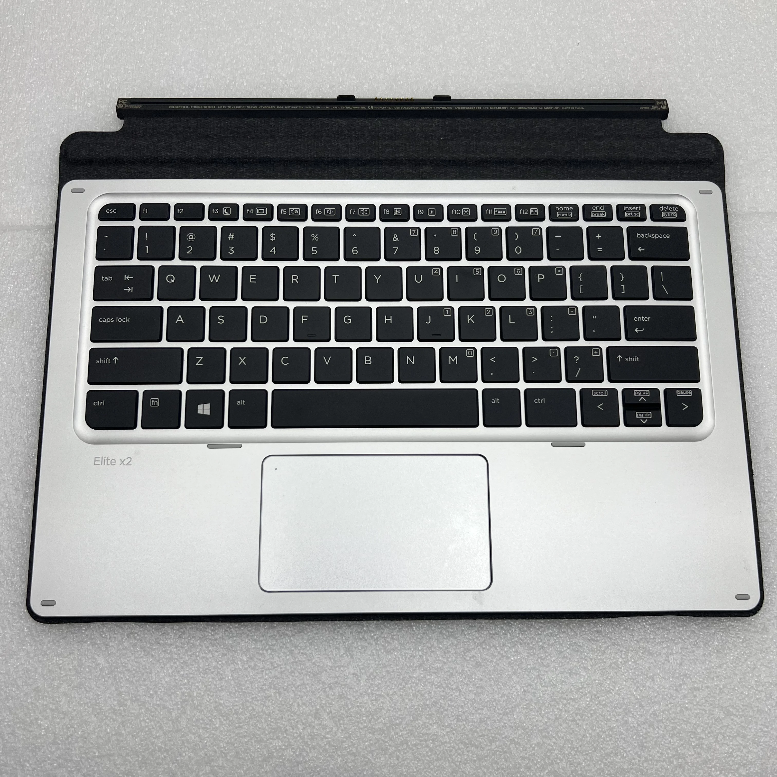 USA/Sweden with backlight for HP Elite x2 1012 G1 Palm Rest Keyboard with TouchpadHSTNN-D72K 845651-B31 846748-B31