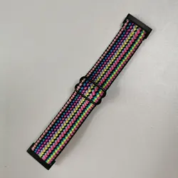 Breathable Soft Nylon Loop Sport Band Bracelet Replacement - fitbit versa 3 4 (Colorful)