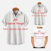 Customized Men's Shirts Summer Hawaiian Short Sleeve Women 3D Custom Design Tops T-shirt Factory Outlet Long Sleeve Shirt 1