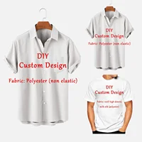 Customized Men's Shirts Summer Hawaiian Short Sleeve Women 3D Custom Design Tops T-shirt Factory Outlet Long Sleeve Shirt 1