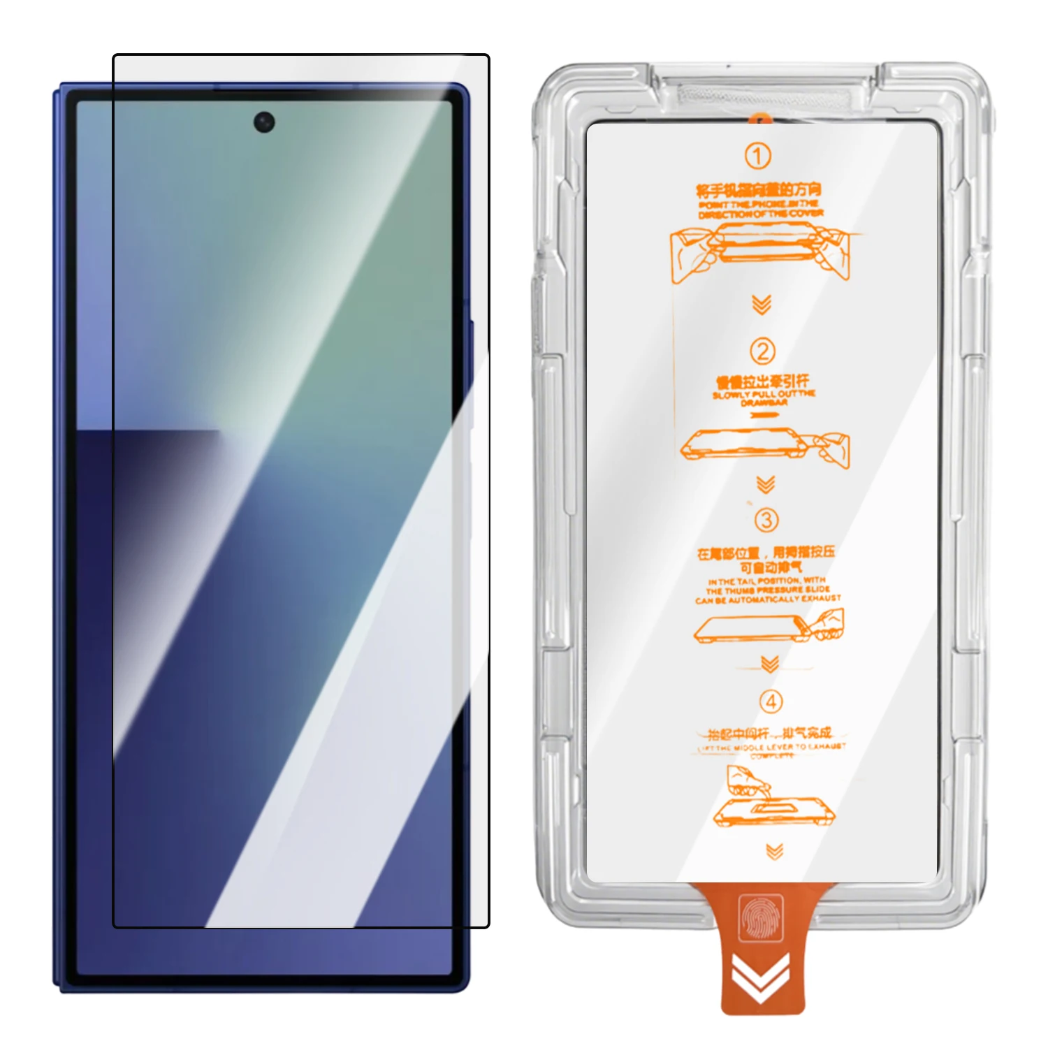 3/1Pack voor Samsung Galaxy Z Fold 7 Eenvoudige installatie Anti-Spy Gehard glas Screenprotectors Antikras Beschermende films