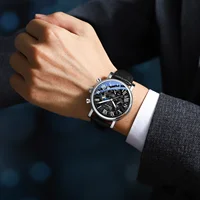 CHENXI 973 multi-fonction affaires Phase de lune Date étanche Rome analogique importé hommes montre-bracelet cadran Quartz montres en cuir 4