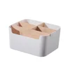 Cosmetics Storage Basket Coffee Table Bamboo Sundries Storage Basket Living Room Storage Desktop Storage Box 6