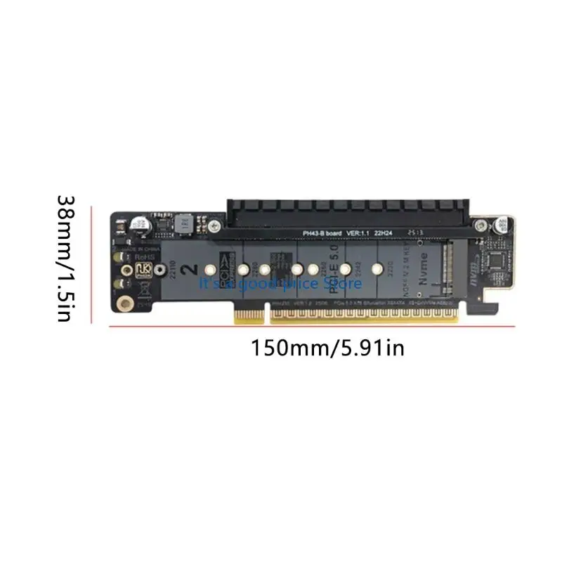 속도 향상을 위한 최적화된 성능 PCIe5.0 레인 분할 확장 카드