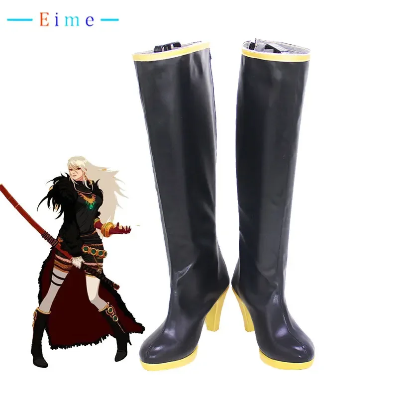 

Genshin DNF Ghost Swords Woman Cosplay Shoes Game PU Leather Shoes Halloween Carnival Boots Cosplay Props Custom Made