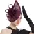 2023 New Tea Party Teardrop Sinamay Fascinator Kentucky Derby Hat Fascinator Pillbox Hat Headband for Cocktail 13