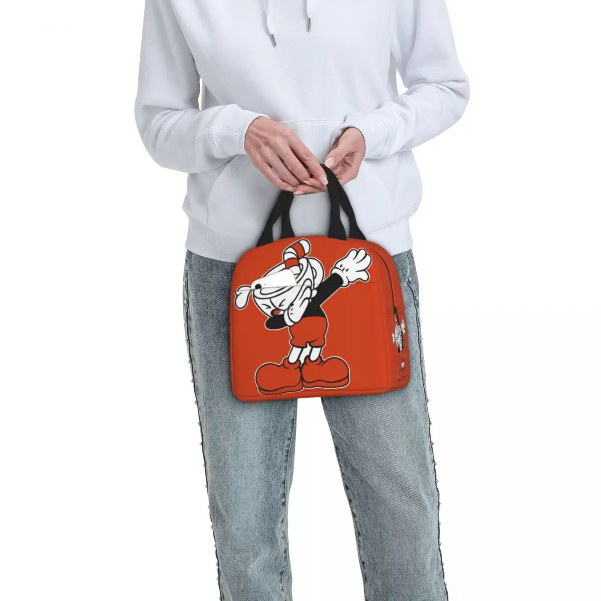 The Cuphead Still Life Cup Insulated Lunch Bag Thermal Bag Reusable Game Anime Large Tote Lunch Box Food Storage Bags Picnic
