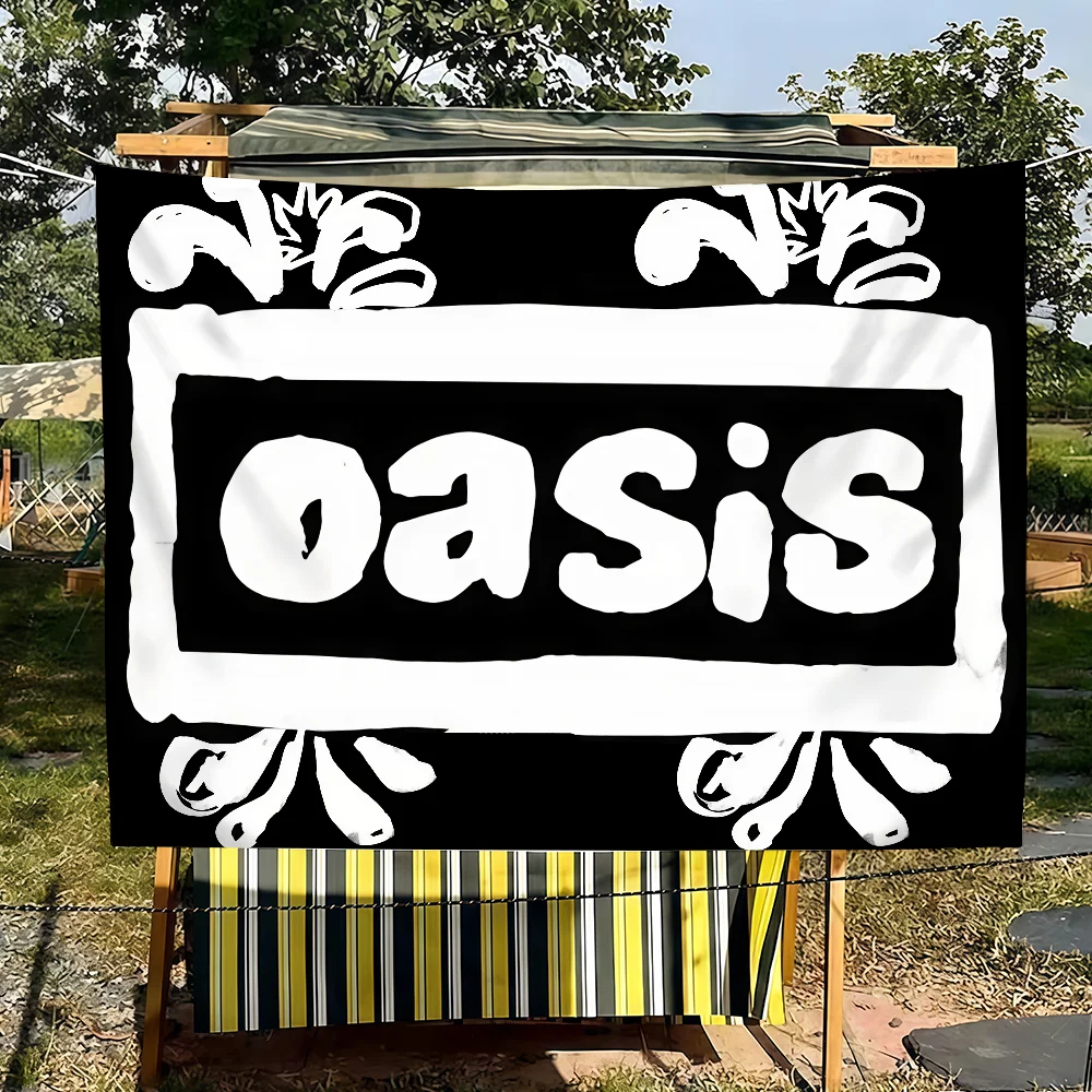 Premium Oasis Rock Band Flag for Indoor & Outdoor Decor