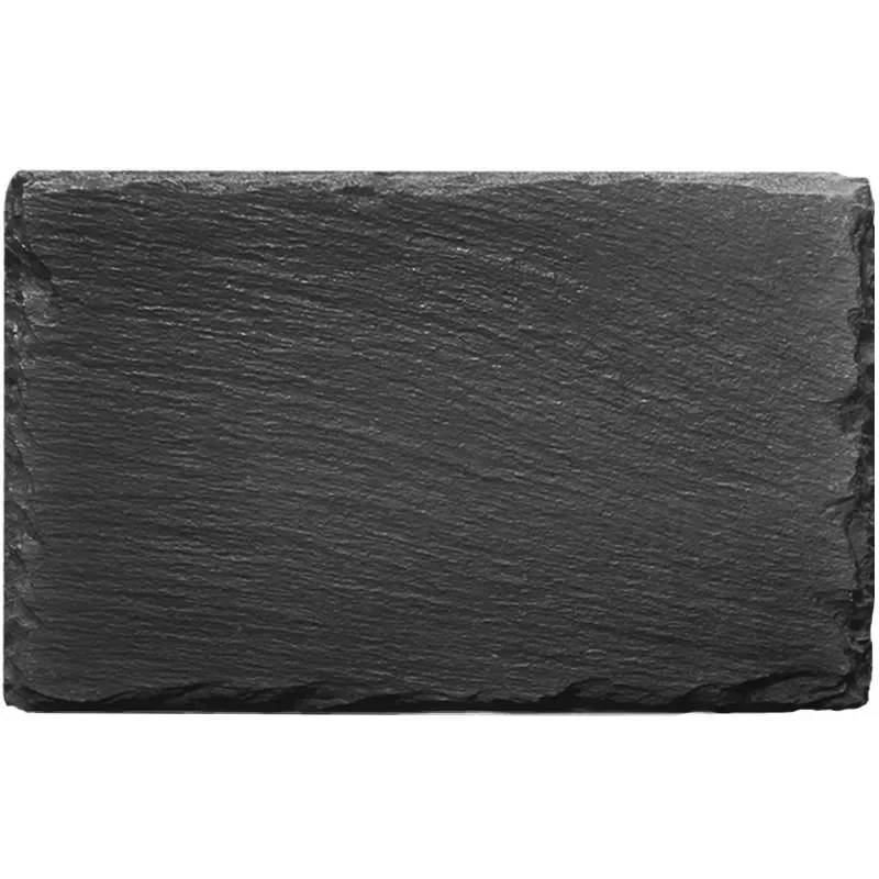 Hot Sale Western Natural Slate Dishes Solid Square Stone Sushi Steak Barbecue Plate Cheese Pizza Flat Fruit Plate Food Tea Tray