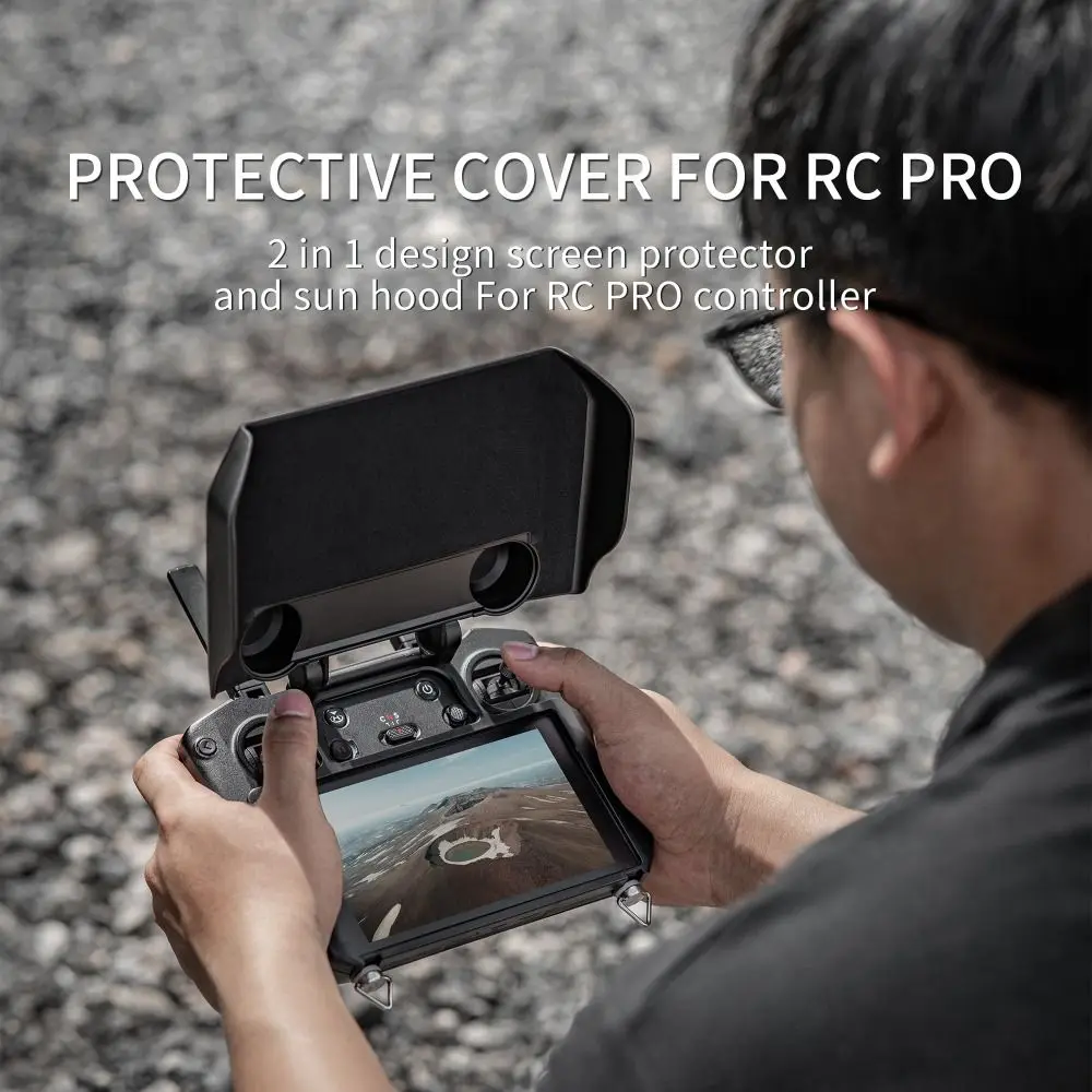 

2 in 1 Controller Protector Sun Hood Control Sticks Guard Screen Monitor Cover for DJI RC Pro Remote Drone Accessories