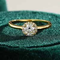 Moissanite Round Bag Diamond Ring for Women