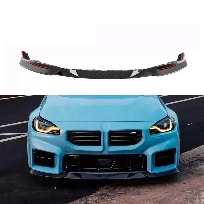 

M2 G87 Dry Carbon Fiber Fibre Body kit Surround Front Bumper Lip Splitter For BMW M2 G87 Bodykit 2023 Body Kit